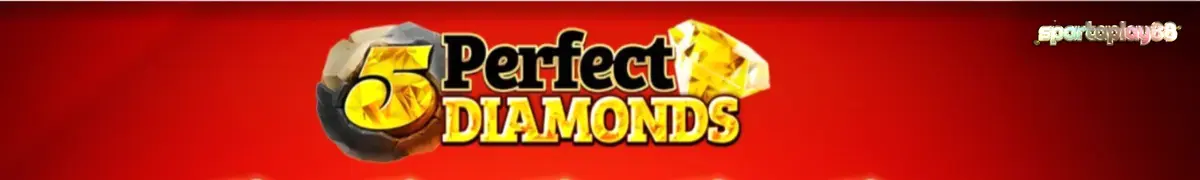 Tampilan visual slot 5 Perfect Diamonds dengan simbol klasik dan berlian